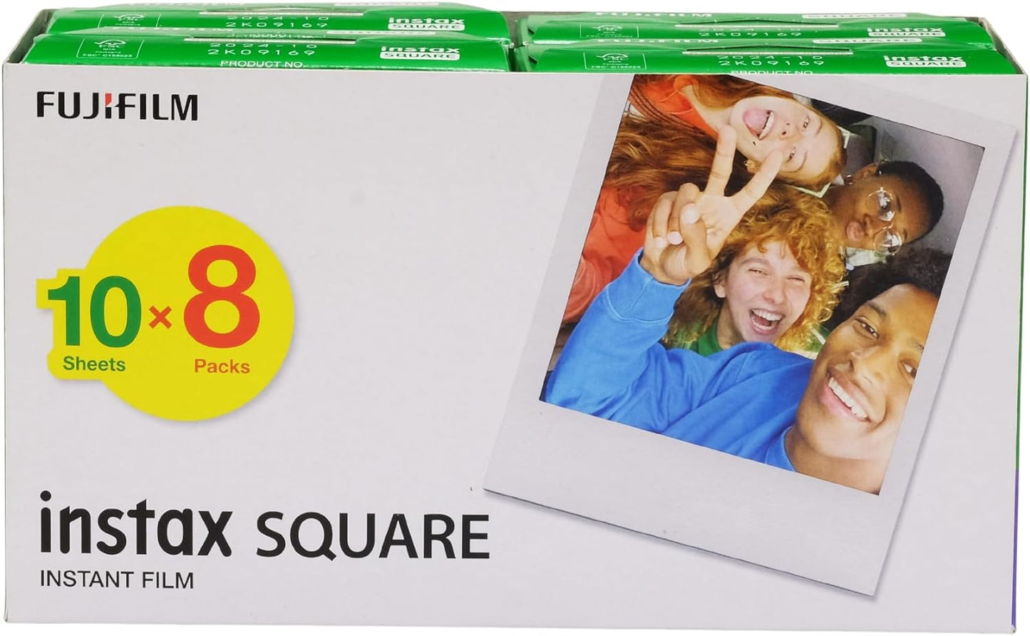 FujiFilm instax SQUARE Film 80 Pack - Compatible with Fujifilm INSTAX SQUARE Camera