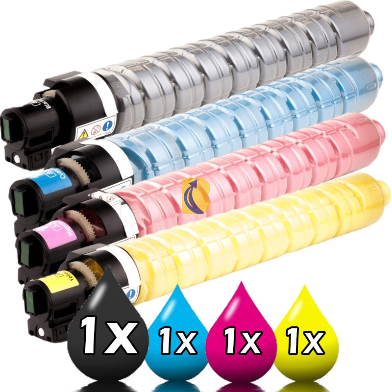4 Pack Fuji Xerox CT202634 - CT202637 Compatible Toner Cartridge Value Pack [1BK, 1C, 1M, 1Y]