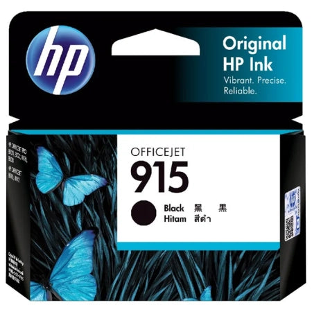 Genuine HP 915 Black Ink Cartridge 3YM18AA 300 Prints