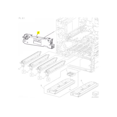 Fuji Xerox Waste Conveyance Color Housing Assy 948K00010 948K00014 948K00015 948K00016 948K00017 948K00018