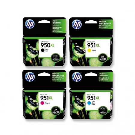 Genuine 4 Pack HP 950XL 951XL Ink Cartridges CN045AA-CN048AA [1BK,1C,1M,1Y]