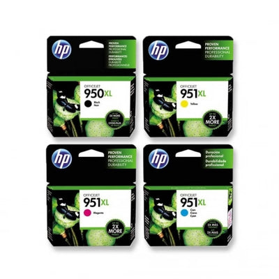 Genuine 4 Pack HP 950XL 951XL Ink Cartridges CN045AA-CN048AA [1BK,1C,1M,1Y]