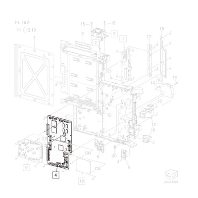 Fuji Xerox 960K74580 ISC Motor Driver Main PWB (V C4475, C5575)