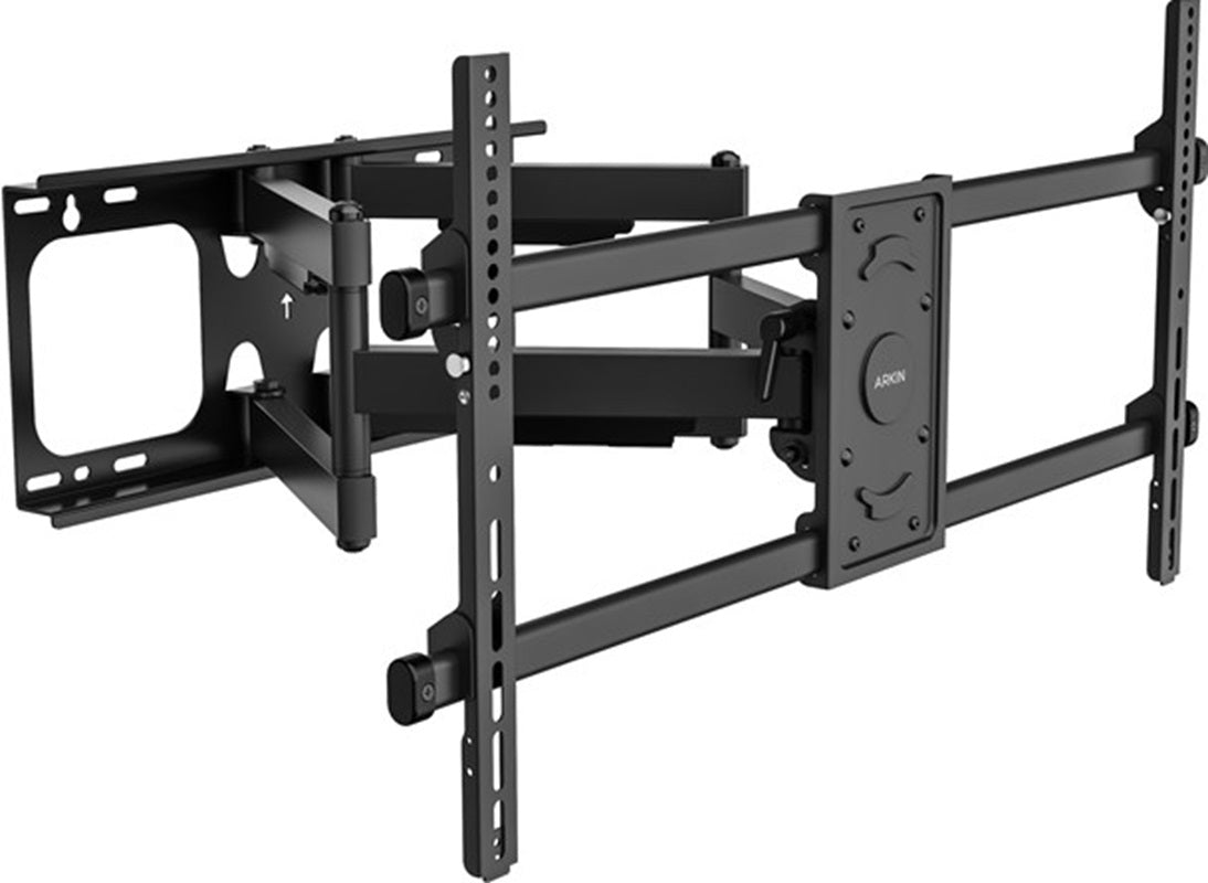 Arkin Heavy Duty Full Motion TV wall Mount for 43" to 90" TV's up to 75kg, 69mm to 635mm profile