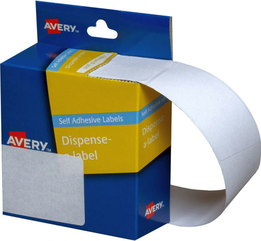 AVERY White Rectangle Dispenser Stickers 63 x 44 mm 150/Rol