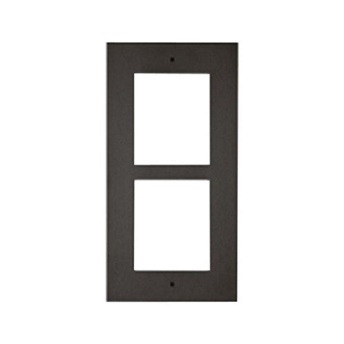 IP Verso Flush Mount Frame for Installation in Wall  2 Modules  Black  130 x 257 x 5m