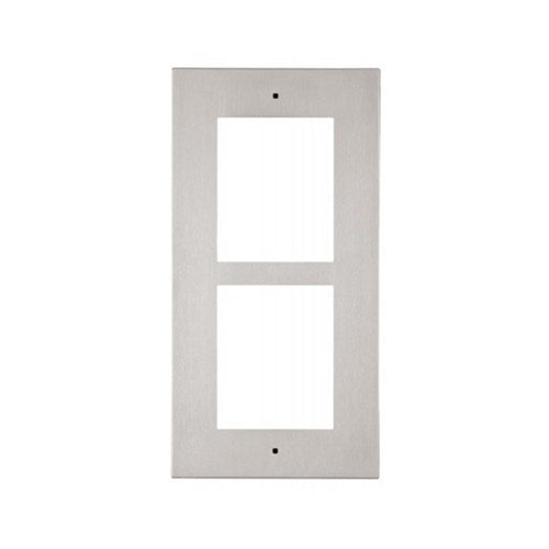 IP Verso Flush Mount Frame for Installation in Wall  2 Modules  Nickel  130 x 257 x 5m
