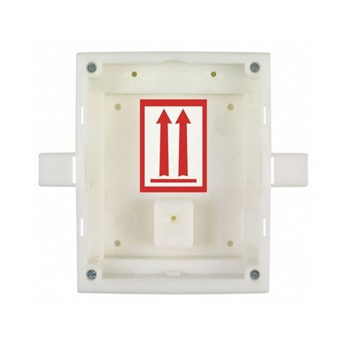 IP Verso Flush Mount Box for Installation in Wall  1 Module  108 x 136 x 45m