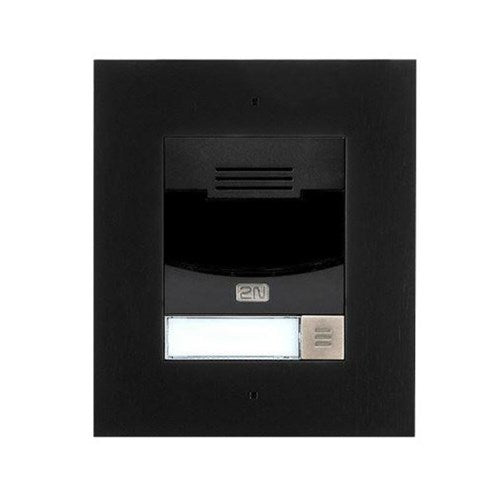 IP Solo Intercom with Camera  Flush Mount  Black