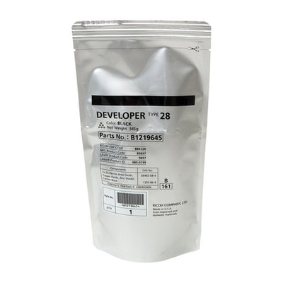 Genuine Ricoh Black Developer Powder 60K Prints B1219640 B121-9645 B121-9640 B1219645 888224 888225 89897 9897 TYPE 28
