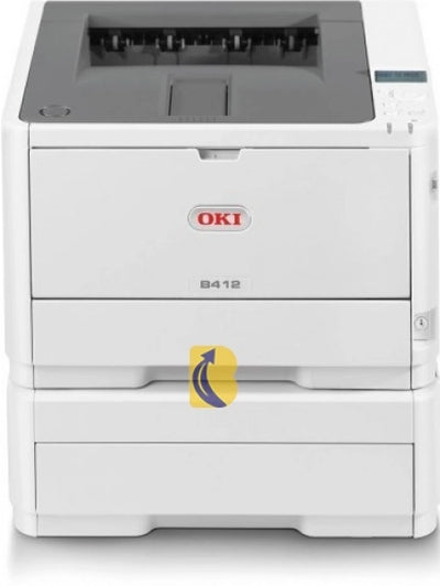 OKI B412DNT Mono Laser Printer+Extra Tray