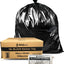 Carton of 1000 18L Black Bin Liners - Office / Kitchen 10 micron (Standard Strength)