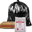 Carton of 100 240L Black Bin Liners Able 23micron (Medium Plastic Strength)
