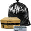 Carton of 1000 27L Black Bin Liners - Office / Kitchen 10 micron (Standard Strength)