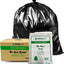Carton 250pcs 73L Black Bin Liners 21 Micron (Able) MID RANGE THICKNESS