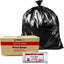 Carton 250pcs 73L Black Bin Liners 21 Micron (Able) MID RANGE THICKNESS