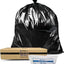 Carton of 250 Roll 82L Black Bin Liners - Able 20 micron (Medium Strength)