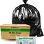 Carton of 250 Roll 82L Black Bin Liners - Able 20 micron (Medium Strength)