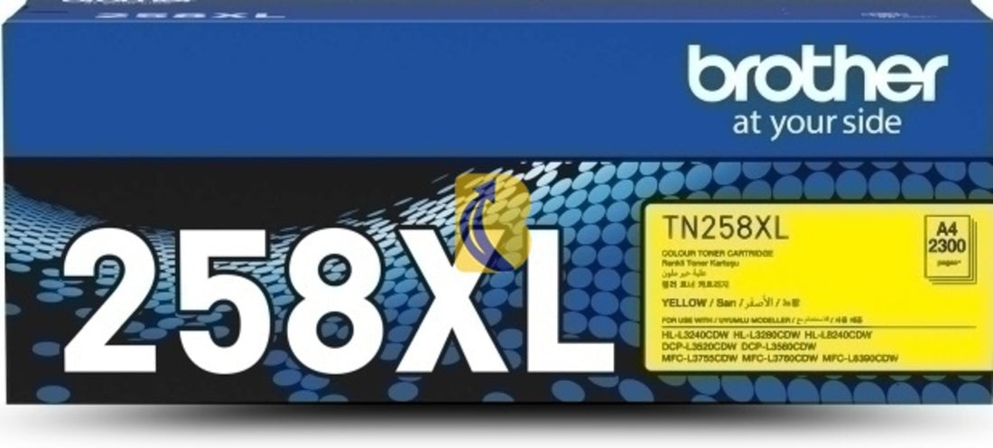 Genuine Brother TN258XLY Yellow Toner Cartridge 2,300 Print