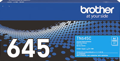 Genuine Brother TN645C Cyan Toner Cartridge 1,800 Print