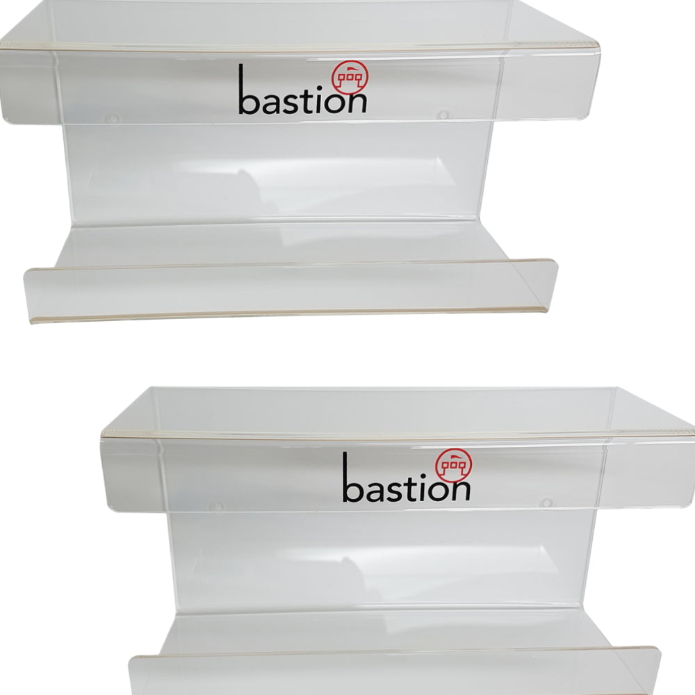 Bastion Single Acrylic Gloves Dispenser Wall Bracket
