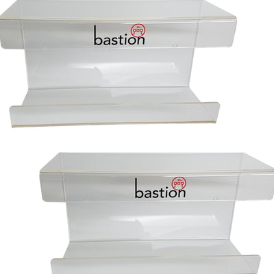 Bastion Single Acrylic Gloves Dispenser Wall Bracket