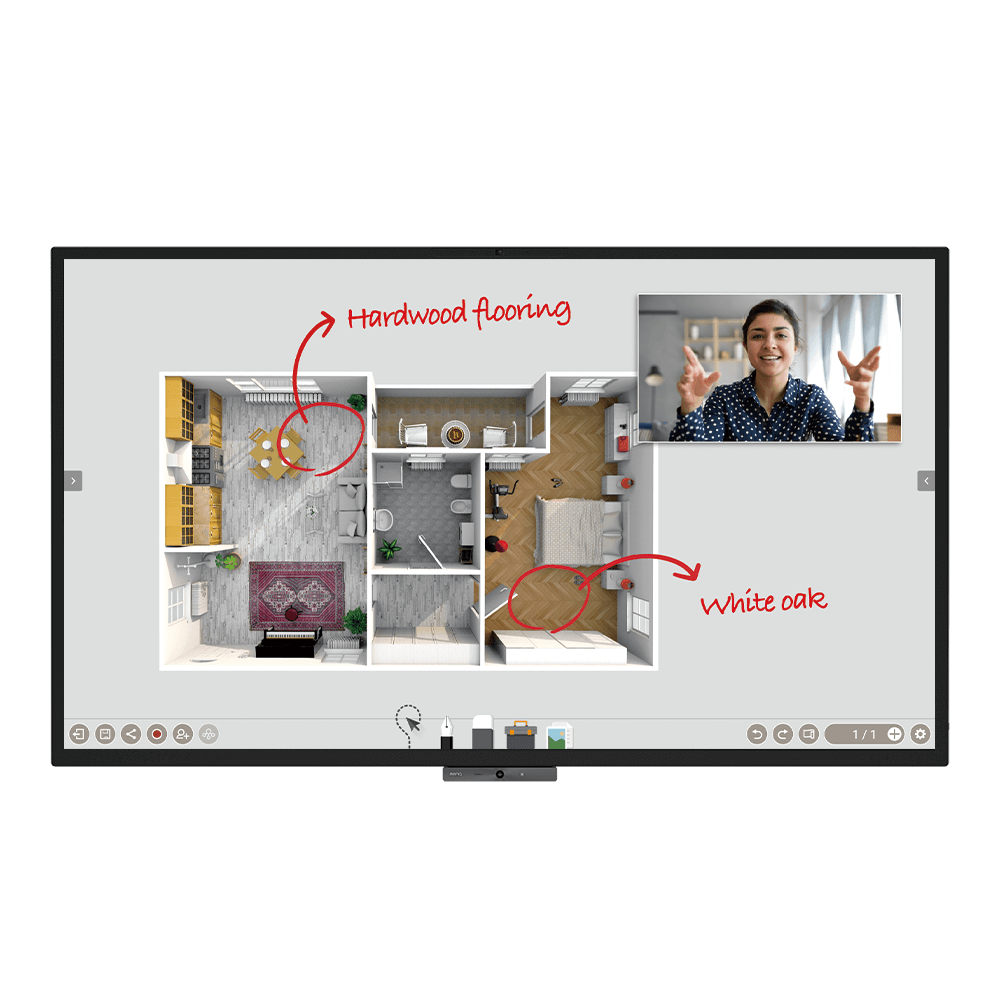 86" INTERACTIVE PANEL  CP8601K OS  UHD 3840X2160 WITH X-SIGN  DONGLE  OPS PC & WALL MOUNT
