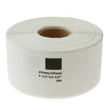 Brother DK-11208 Compatible Black on White Thermal Die-Cut Label Roll - 38mm x 90mm - 400/Rol