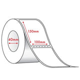Brother DK-11241 Compatible Thermal Die-Cut Labels 200/Roll 102 x 152m