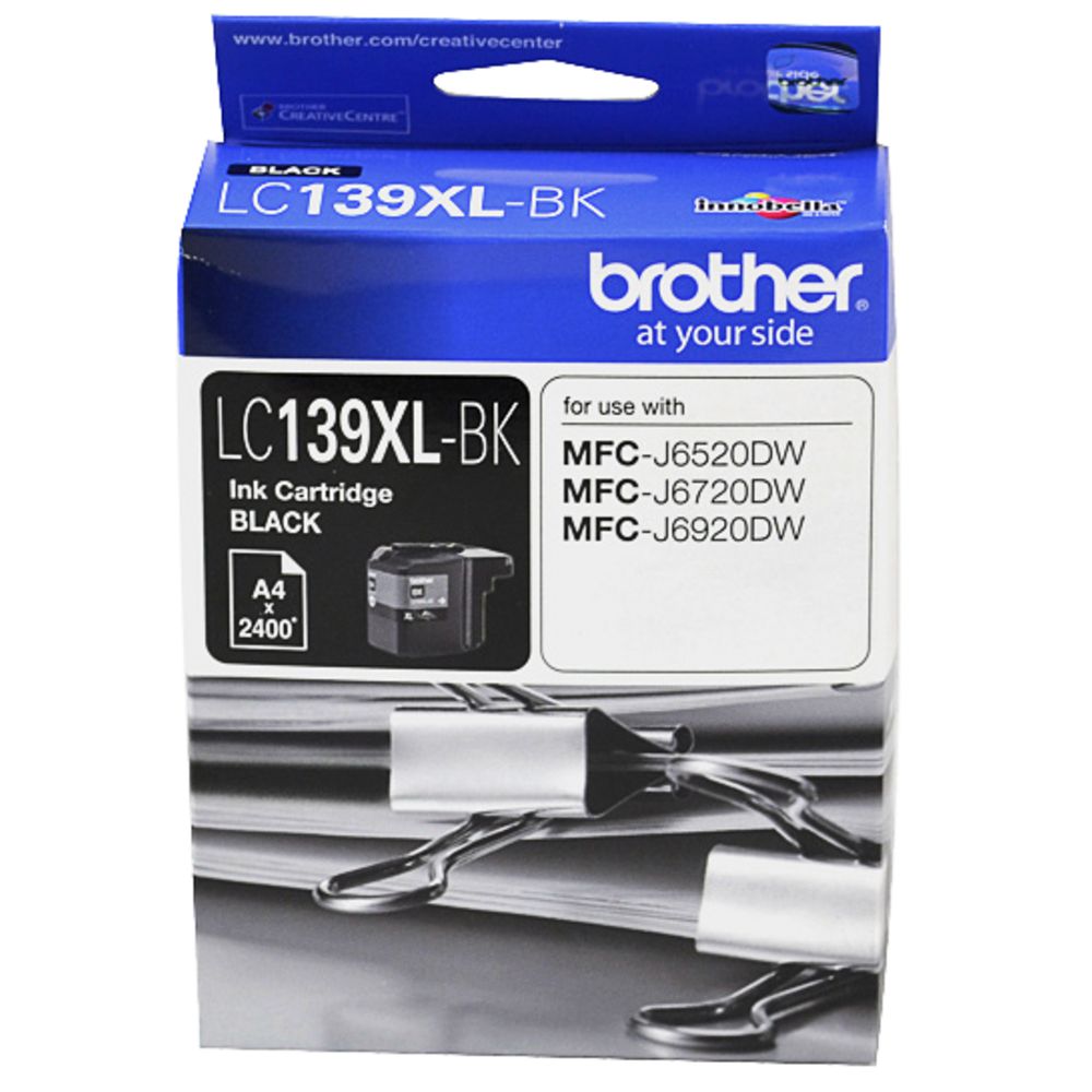 Genuine Brother LC-139XLBK Black Ink Cartridge 2.4K Print Yield