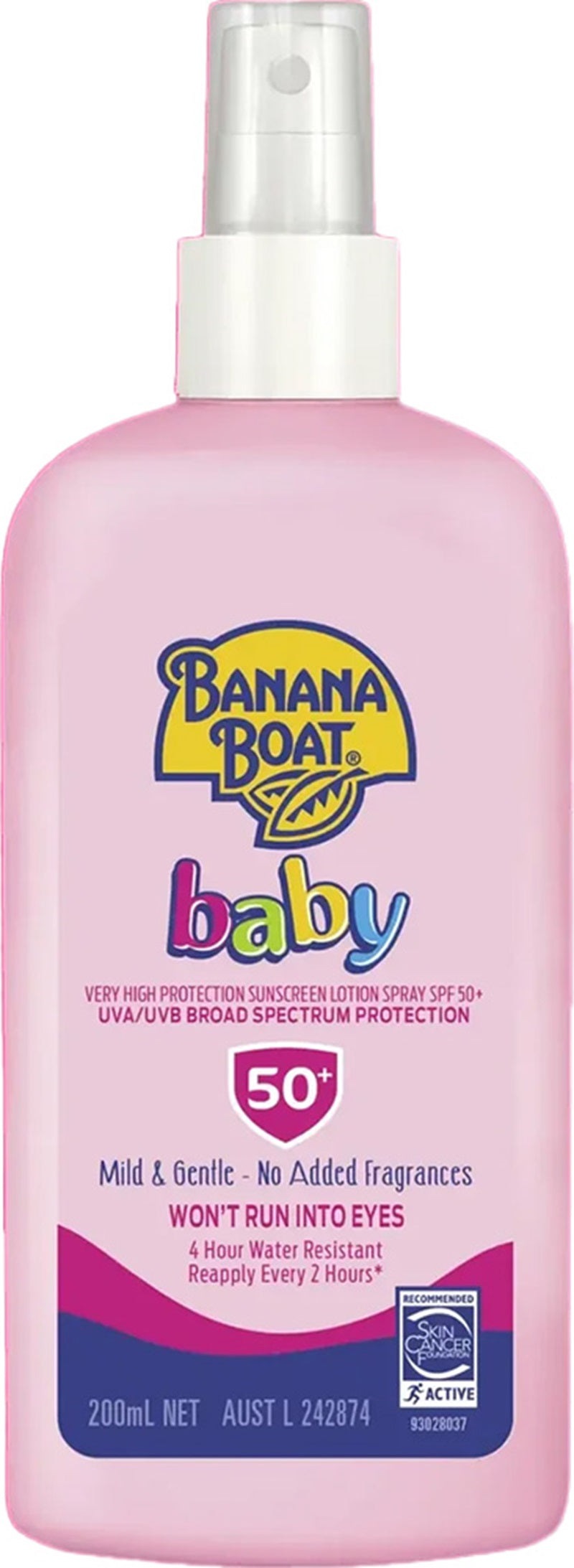 Banana Boat SPF 50+ Sunscreen Spray 200m