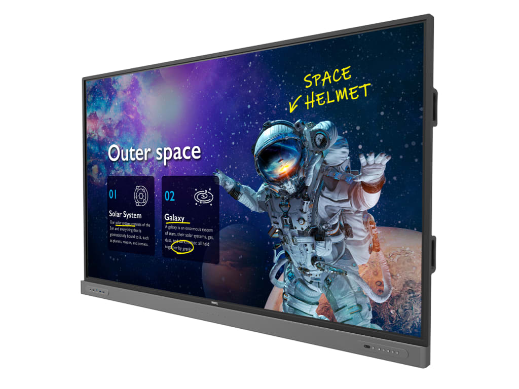 BenQ RM8603 - 86" Education Interactive Screen, 4K UHD w/ Built-in Speakers & Mic