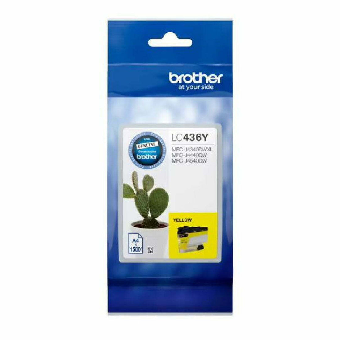Genuine Brother LC-436Y Yellow Ink Cartridge 1,500 Print Yield