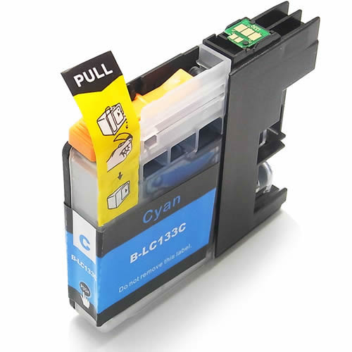 Brother LC-133C Cyan Compatible Ink Cartridge 600 Print Yield