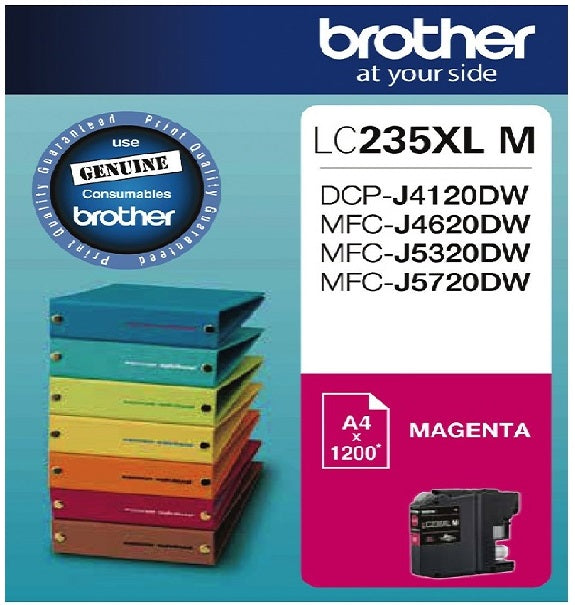 Genuine Brother LC-235XLMS Magenta Ink Cartridge 1,200 Page