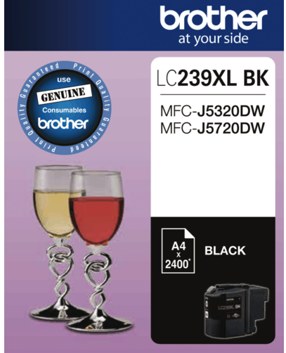 Genuine Brother LC-239XLBK Black Ink Cartridge 2.4K Print Yield
