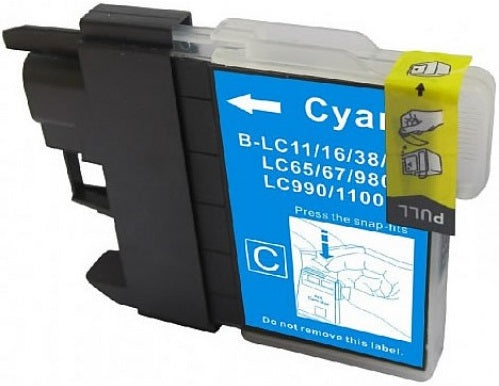 Brother LC38C Cyan Compatible Ink Cartridge 300 Print Yield