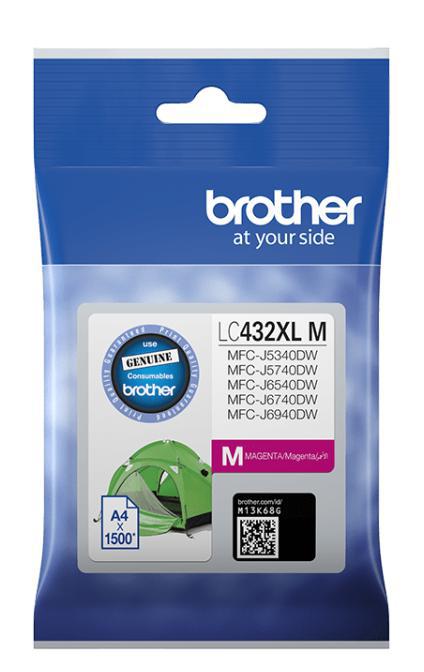 Genuine Brother LC-432M Magenta Ink Cartridge 550 Print
