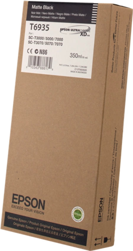 Epson C13T693500 Genuine UltraChrome XD Matte Black Pigment Ink Cartridge 350ml