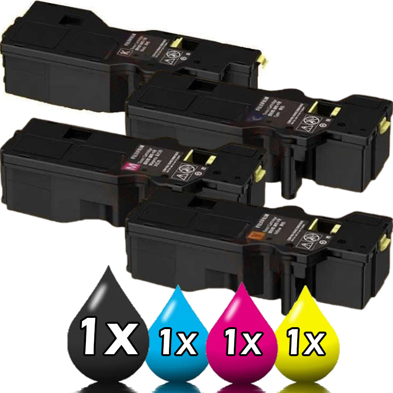 4 Pack Fujifilm C325 Compatible Toner Combo Pack CT203486-CT203489 [1BK, 1C, 1M, 1Y]