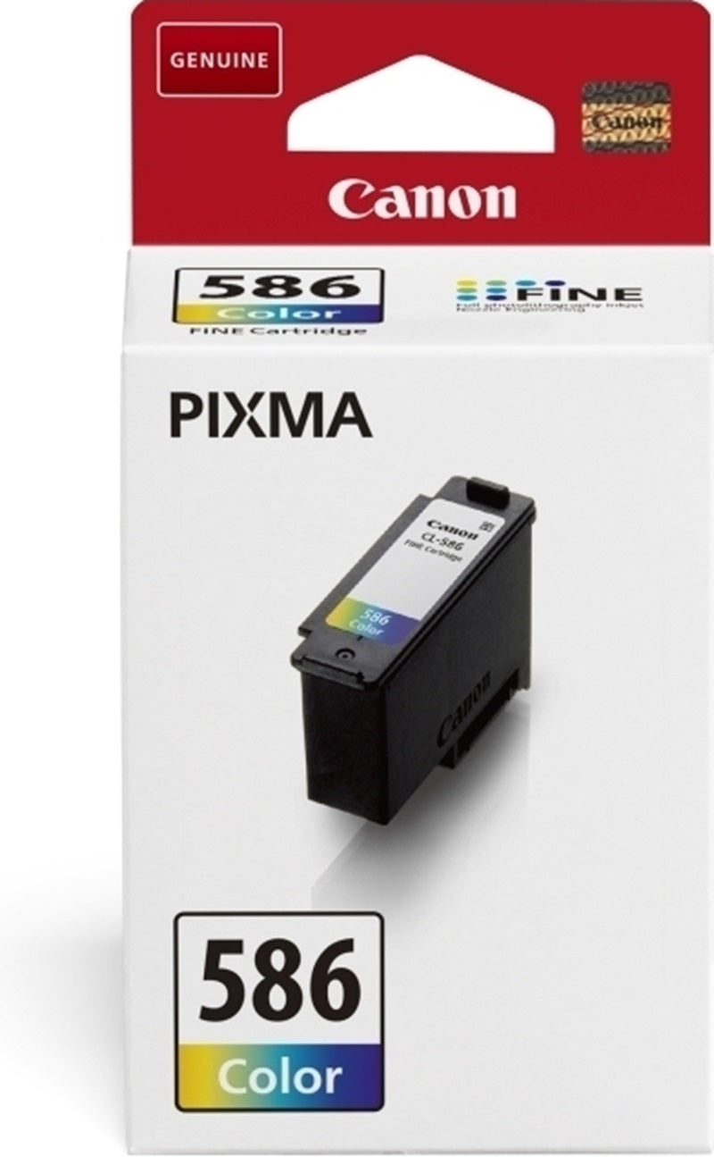 Genuine Canon CL586 Colour Ink Cartridge 180 Print
