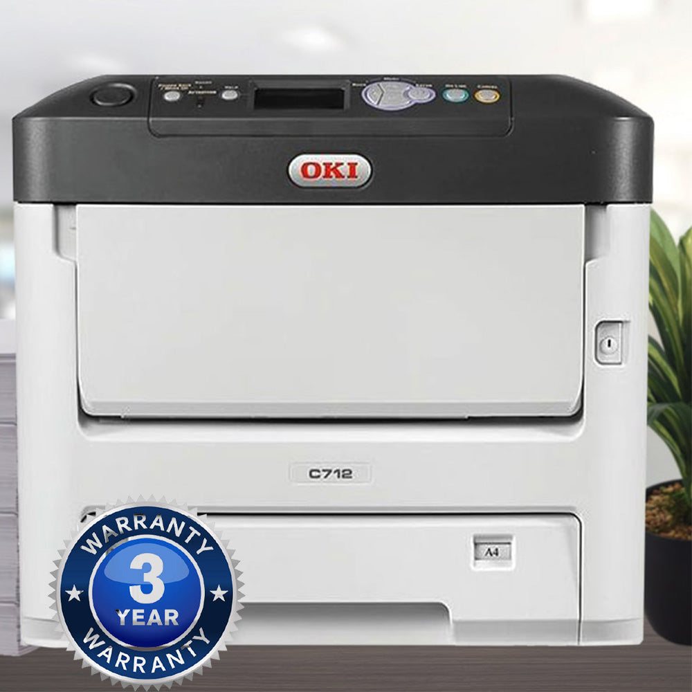 OKI C712N Colour Printer 3YR Warranty Replaced By C834n