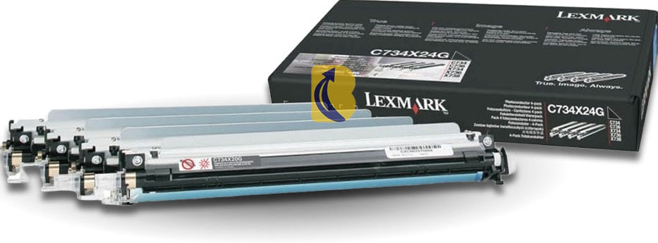 Genuine 4 Pack Lexmark C734X24G Photoconductor Unit 20,000 Yield