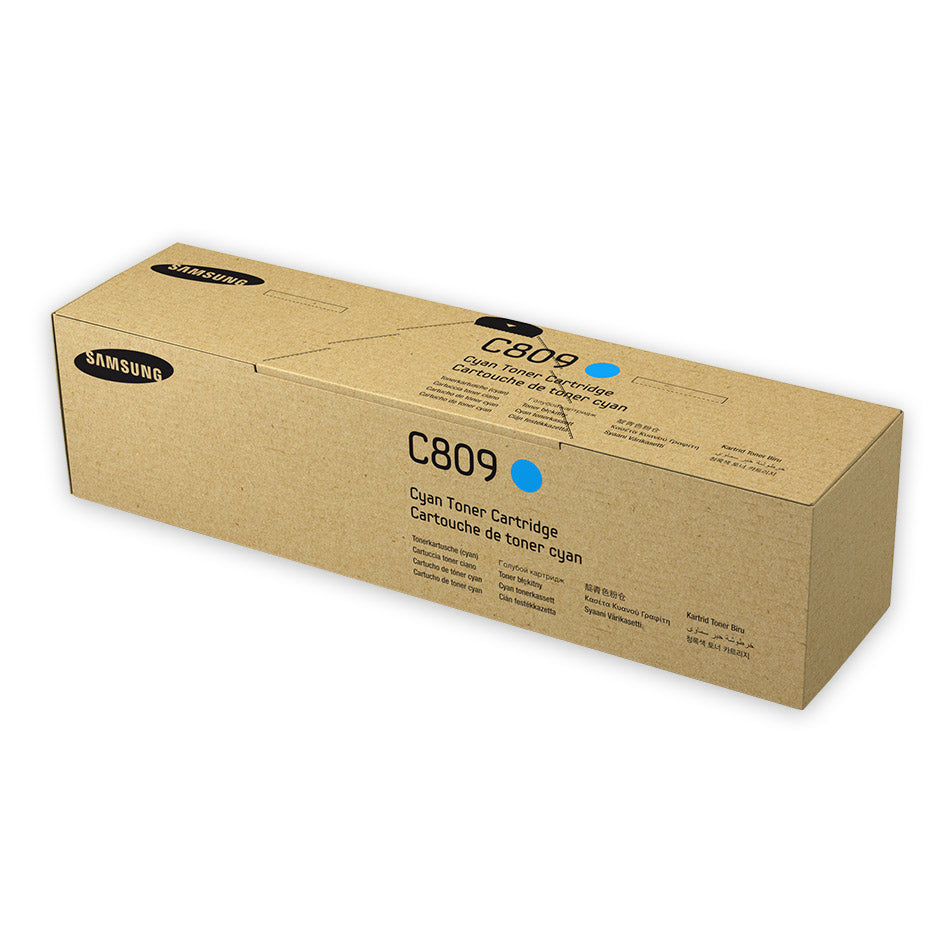 Genuine Samsung CLT-C809S Cyan Toner Cartridge - 15K Print Yield