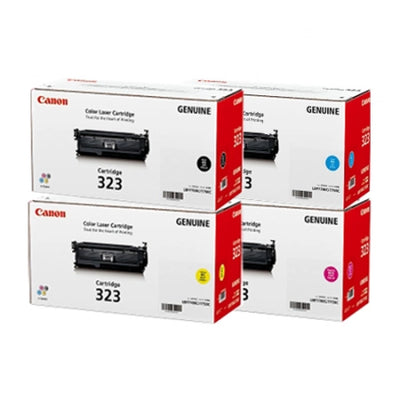 Genuine 4 Pack Canon CART323 Toner Cartridges [1BK,1C,1M,1Y]