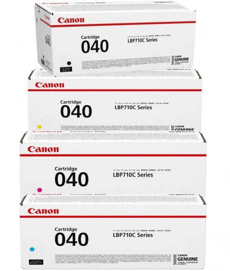 4- Pack Canon CART040 Genuine CMYK Toner Cartridges