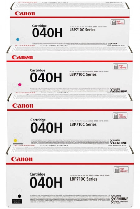 4- Pack Canon CART040II Genuine CMYK Toner Cartridges