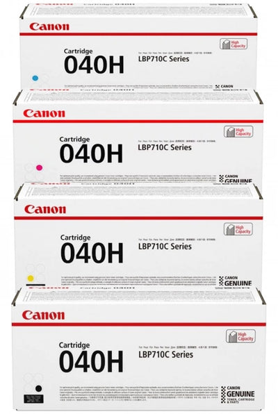 4- Pack Canon CART040II Genuine CMYK Toner Cartridges