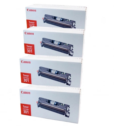 Genuine 4 Pack Canon CART301 Toner Cartridges [1BK,1C,1M,1Y]