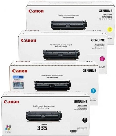 4 Pack Canon CART335CL CART335ML CART335YL CART335BKL Genuine Toner Cartridges [1BK,1C,1M,1Y]
